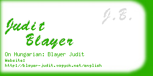 judit blayer business card